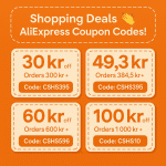 AliExpress rabattkod-banner med erbjudanden för 2025
